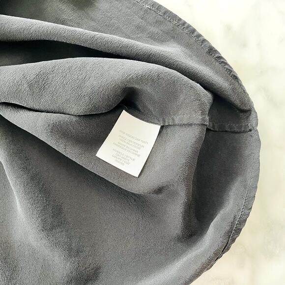 Joie Silk Ruffle Tank Blouse XS Black Work Basic Suiting Casual - Picture 4 of 5